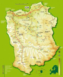 Valles Pasiegos Cantabria - mapa